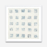 Shop Squares on White (Square) Art Print a painted abstract themed wall art print from The Print Emporium wall artwork collection - Buy Australian made fine art painting style poster and framed prints for the home and your interior decor room, TPE-WA-71758-AP