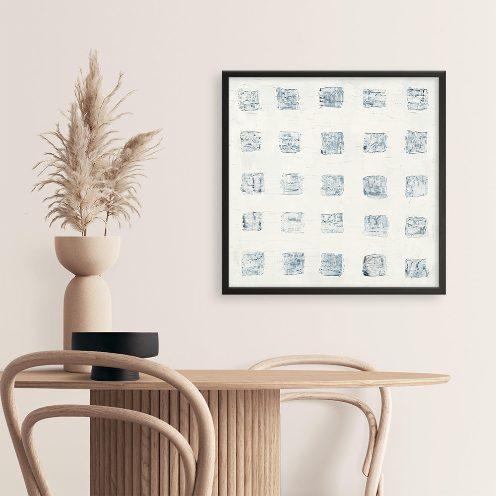 Shop Squares on White (Square) Art Print a painted abstract themed wall art print from The Print Emporium wall artwork collection - Buy Australian made fine art painting style poster and framed prints for the home and your interior decor room, TPE-WA-71758-AP