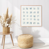 Shop Squares on White (Square) Art Print a painted abstract themed wall art print from The Print Emporium wall artwork collection - Buy Australian made fine art painting style poster and framed prints for the home and your interior decor room, TPE-WA-71758-AP