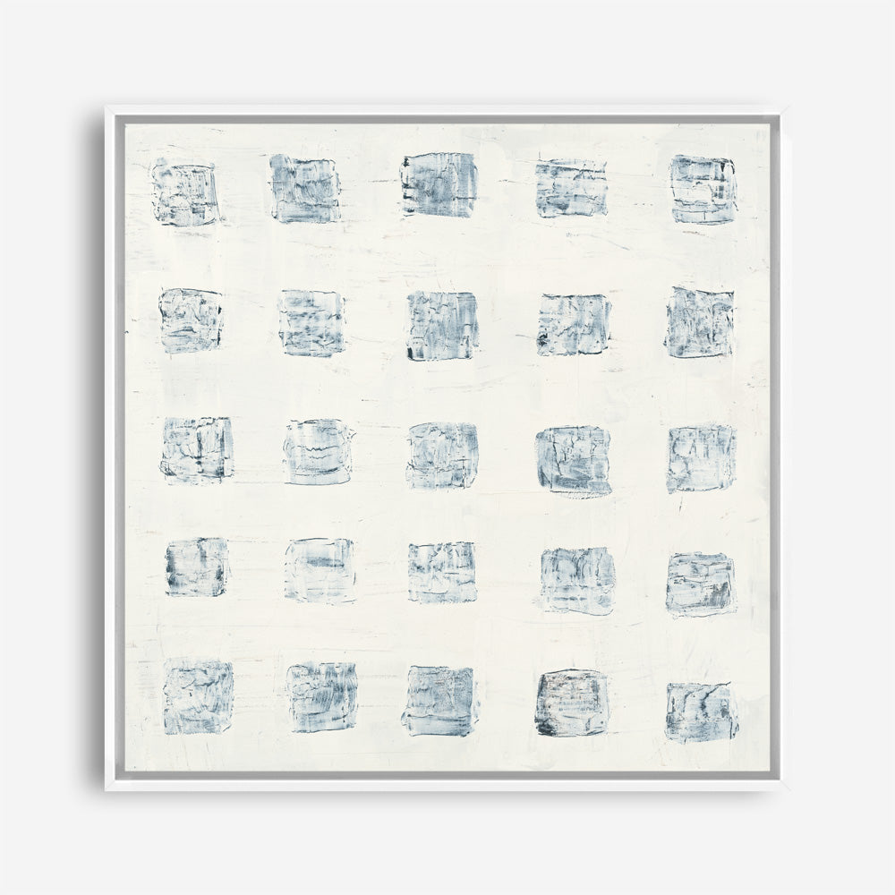 Shop Squares on White (Square) Canvas Print a painted abstract themed framed canvas wall art print from The Print Emporium artwork collection - Buy Australian made fine art painting style stretched canvas prints for the home and your interior decor space, TPE-WA-71758-CA-40X40-NF