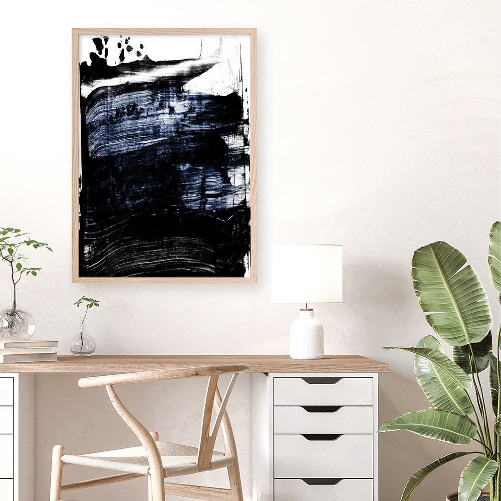 Shop Squeegee II Art Print a painted abstract themed wall art print from The Print Emporium wall artwork collection - Buy Australian made fine art painting style poster and framed prints for the home and your interior decor room, TPE-PC-PG347-AP