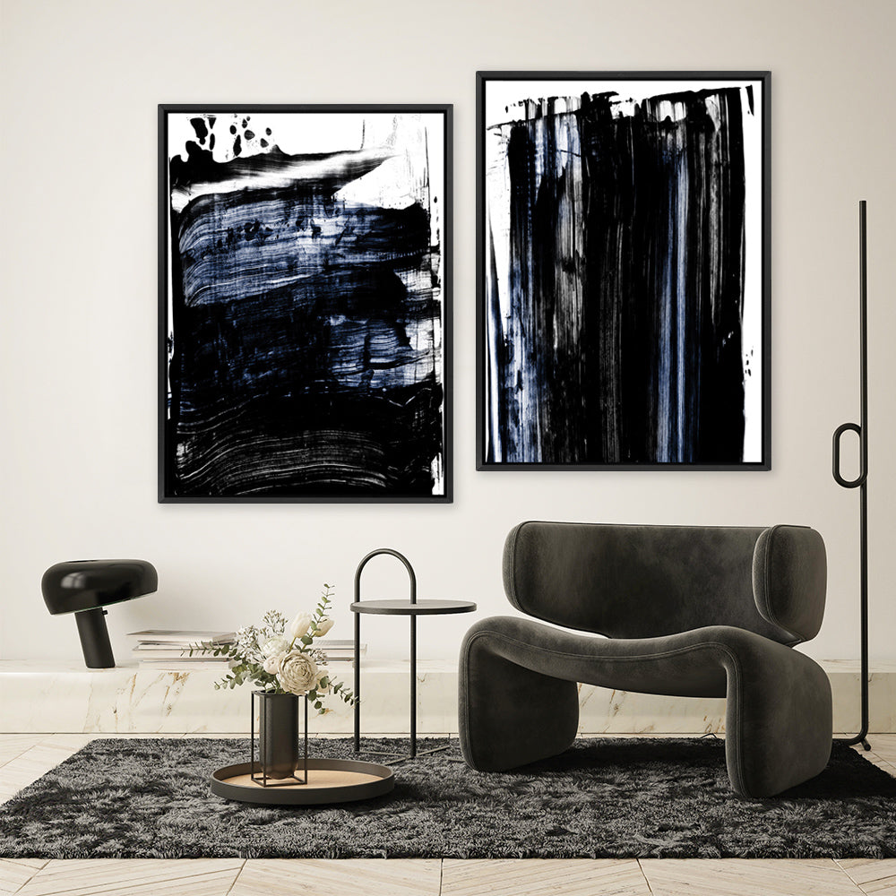 Shop Squeegee II Canvas Print a painted abstract themed framed canvas wall art print from The Print Emporium artwork collection - Buy Australian made fine art painting style stretched canvas prints for the home and your interior decor space, TPE-PC-PG347-CA-35X46-NF