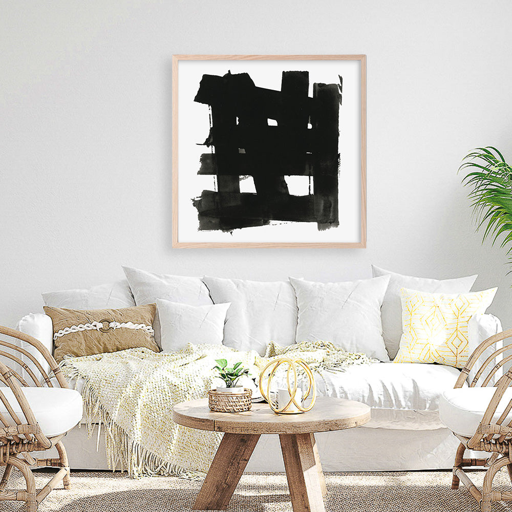 Shop Stacking Together I (Square) Art Print a painted abstract themed wall art print from The Print Emporium wall artwork collection - Buy Australian made fine art painting style poster and framed prints for the home and your interior decor room, TPE-PC-WZ274-AP