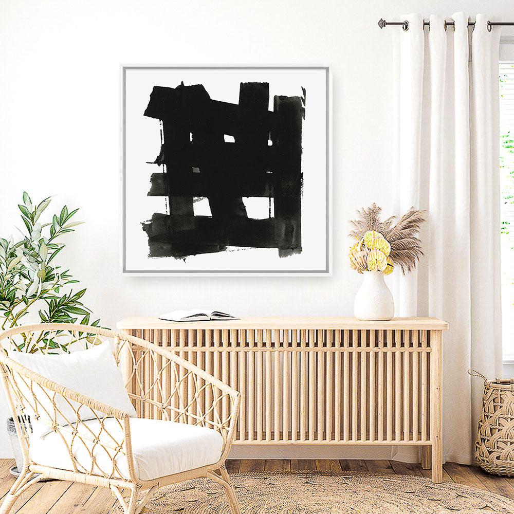 Shop Stacking Together I (Square) Canvas Print a painted abstract themed framed canvas wall art print from The Print Emporium artwork collection - Buy Australian made fine art painting style stretched canvas prints for the home and your interior decor space, TPE-PC-WZ274-CA-40X40-NF