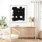 Shop Stacking Together I (Square) Canvas Print a painted abstract themed framed canvas wall art print from The Print Emporium artwork collection - Buy Australian made fine art painting style stretched canvas prints for the home and your interior decor space, TPE-PC-WZ274-CA-40X40-NF