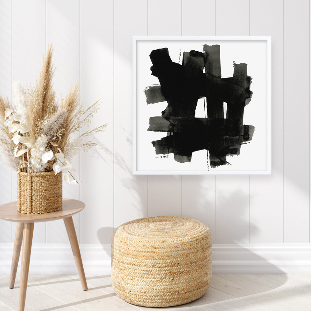 Shop Stacking Together II (Square) Art Print a painted abstract themed wall art print from The Print Emporium wall artwork collection - Buy Australian made fine art painting style poster and framed prints for the home and your interior decor room, TPE-PC-WZ275-AP