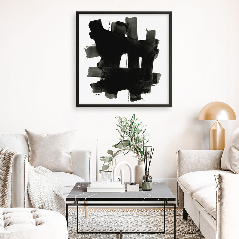 Shop Stacking Together II (Square) Art Print a painted abstract themed wall art print from The Print Emporium wall artwork collection - Buy Australian made fine art painting style poster and framed prints for the home and your interior decor room, TPE-PC-WZ275-AP
