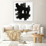 Shop Stacking Together II (Square) Canvas Print a painted abstract themed framed canvas wall art print from The Print Emporium artwork collection - Buy Australian made fine art painting style stretched canvas prints for the home and your interior decor space, TPE-PC-WZ275-CA-40X40-NF