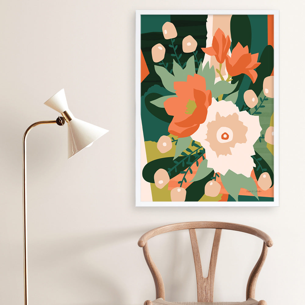 Shop Stained Glass Art Print a floral themed painted wall art print from The Print Emporium wall artwork collection - Buy Australian made fine art painting style poster and framed prints for the home and your interior decor room, TPE-WA-62575-AP