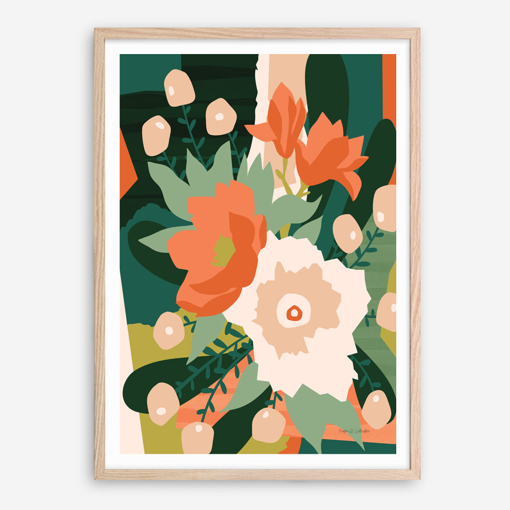 Shop Stained Glass Art Print a floral themed painted wall art print from The Print Emporium wall artwork collection - Buy Australian made fine art painting style poster and framed prints for the home and your interior decor room, TPE-WA-62575-AP