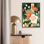 Shop Stained Glass Art Print a floral themed painted wall art print from The Print Emporium wall artwork collection - Buy Australian made fine art painting style poster and framed prints for the home and your interior decor room, TPE-WA-62575-AP