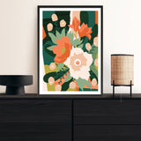 Shop Stained Glass Art Print a floral themed painted wall art print from The Print Emporium wall artwork collection - Buy Australian made fine art painting style poster and framed prints for the home and your interior decor room, TPE-WA-62575-AP