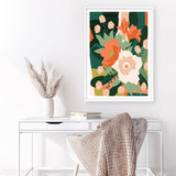 Shop Stained Glass Art Print a floral themed painted wall art print from The Print Emporium wall artwork collection - Buy Australian made fine art painting style poster and framed prints for the home and your interior decor room, TPE-WA-62575-AP