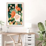 Shop Stained Glass Art Print a floral themed painted wall art print from The Print Emporium wall artwork collection - Buy Australian made fine art painting style poster and framed prints for the home and your interior decor room, TPE-WA-62575-AP