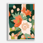 Shop Stained Glass Canvas Print a floral themed painted framed canvas wall art print from The Print Emporium artwork collection - Buy Australian made fine art painting style stretched canvas prints for the home and your interior decor space, TPE-WA-62575-CA-35X46-NF