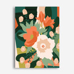 Shop Stained Glass Canvas Print a floral themed painted framed canvas wall art print from The Print Emporium artwork collection - Buy Australian made fine art painting style stretched canvas prints for the home and your interior decor space, TPE-WA-62575-CA-35X46-NF