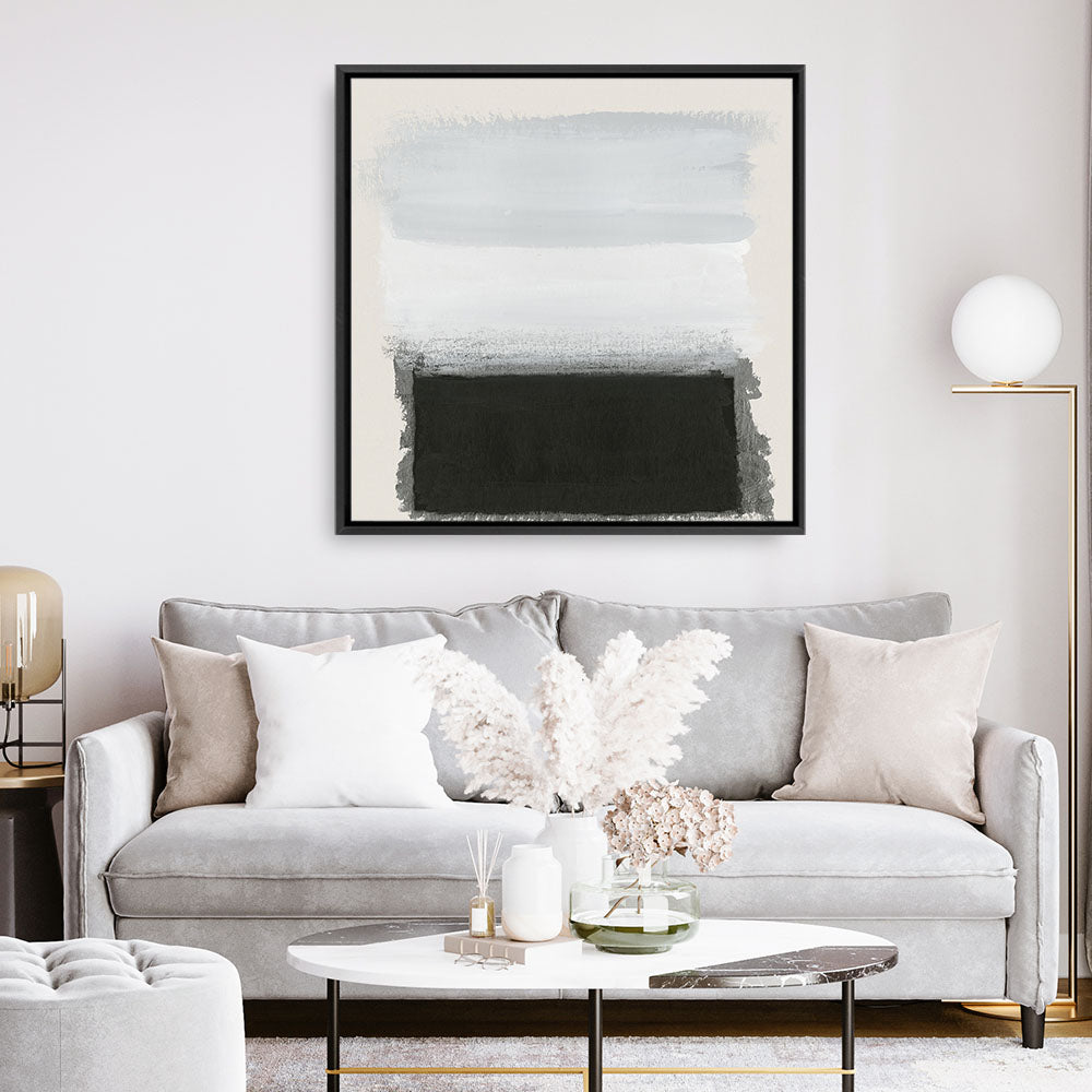 Shop Star Night Interlude (Square) Canvas Print a painted abstract themed framed canvas wall art print from The Print Emporium artwork collection - Buy Australian made fine art painting style stretched canvas prints for the home and your interior decor space, TPE-PC-PW366-CA-40X40-NF