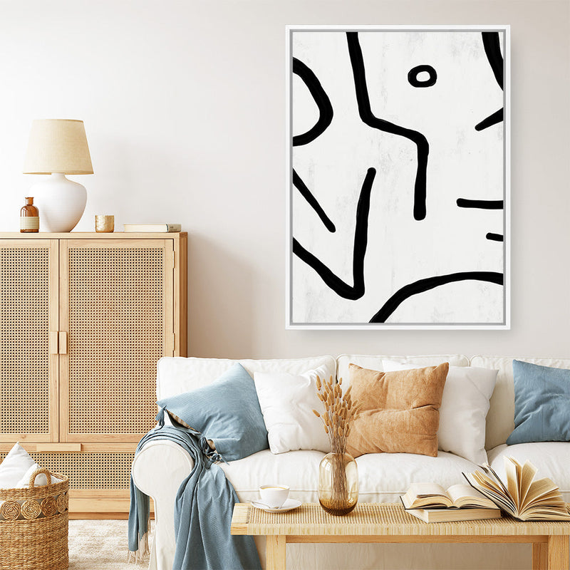 Shop Stark Canvas Print a painted abstract themed framed canvas wall art print from The Print Emporium artwork collection - Buy Australian made fine art painting style stretched canvas prints for the home and your interior decor space, TPE-DH-099-CA-35X46-NF
