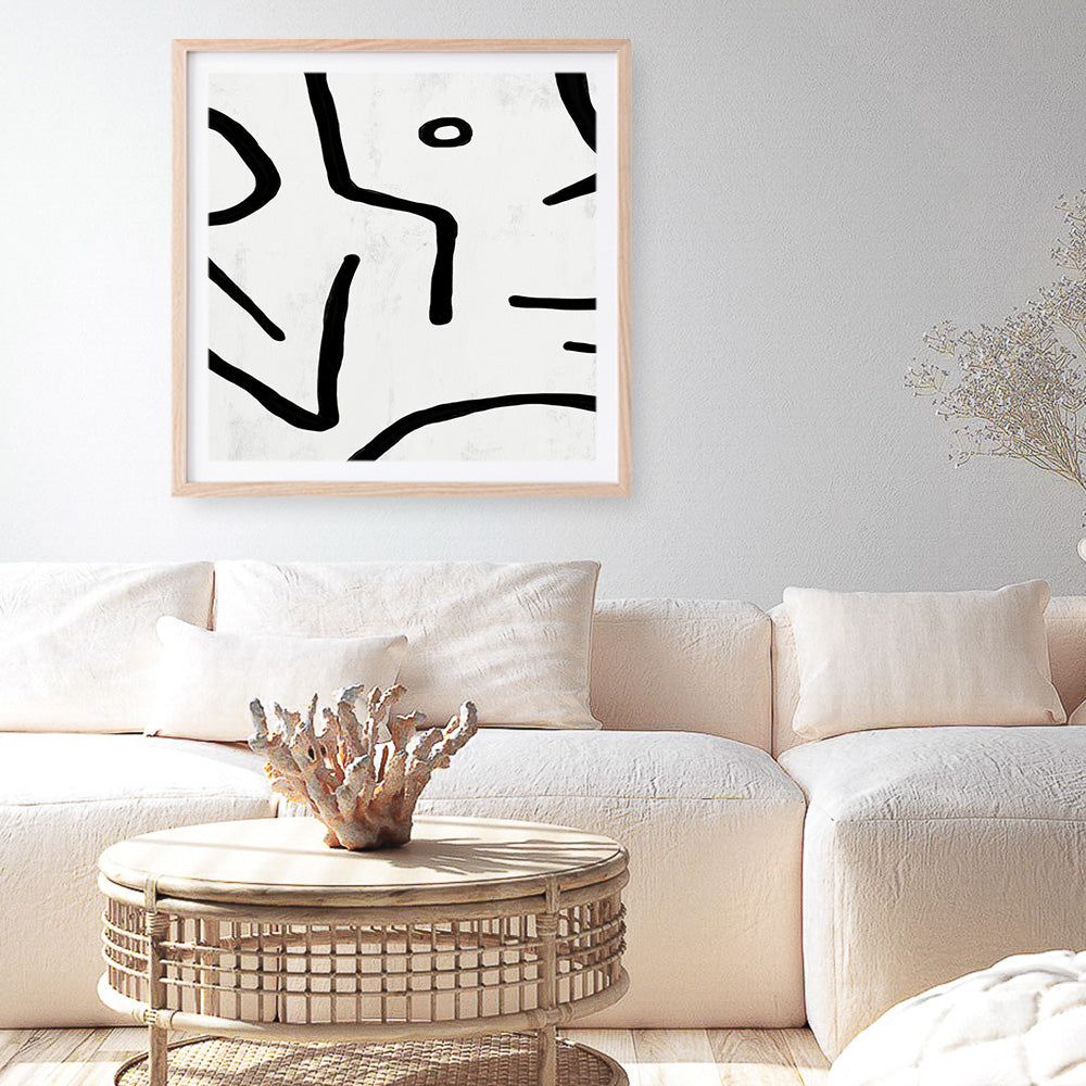 Shop Stark (Square) Art Print a painted abstract themed wall art print from The Print Emporium wall artwork collection - Buy Australian made fine art painting style poster and framed prints for the home and your interior decor room, TPE-DH-322-AP