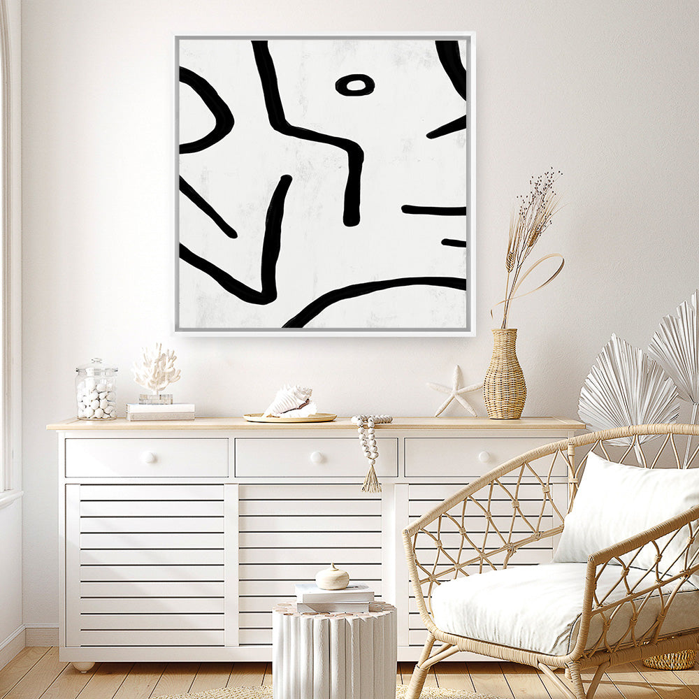 Shop Stark (Square) Canvas Print a painted abstract themed framed canvas wall art print from The Print Emporium artwork collection - Buy Australian made fine art painting style stretched canvas prints for the home and your interior decor space, TPE-DH-322-CA-40X40-NF