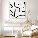 Shop Stark (Square) Canvas Print a painted abstract themed framed canvas wall art print from The Print Emporium artwork collection - Buy Australian made fine art painting style stretched canvas prints for the home and your interior decor space, TPE-DH-322-CA-40X40-NF