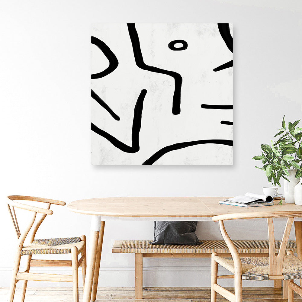 Shop Stark (Square) Canvas Print a painted abstract themed framed canvas wall art print from The Print Emporium artwork collection - Buy Australian made fine art painting style stretched canvas prints for the home and your interior decor space, TPE-DH-322-CA-40X40-NF