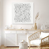 Shop Statement (Square) Canvas Print a painted abstract themed framed canvas wall art print from The Print Emporium artwork collection - Buy Australian made fine art painting style stretched canvas prints for the home and your interior decor space, TPE-DH-323-CA-40X40-NF