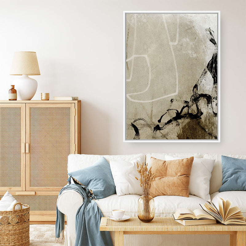 Shop Step Closer Canvas Print a painted abstract themed framed canvas wall art print from The Print Emporium artwork collection - Buy Australian made fine art painting style stretched canvas prints for the home and your interior decor space, TPE-DH-101-CA-35X46-NF
