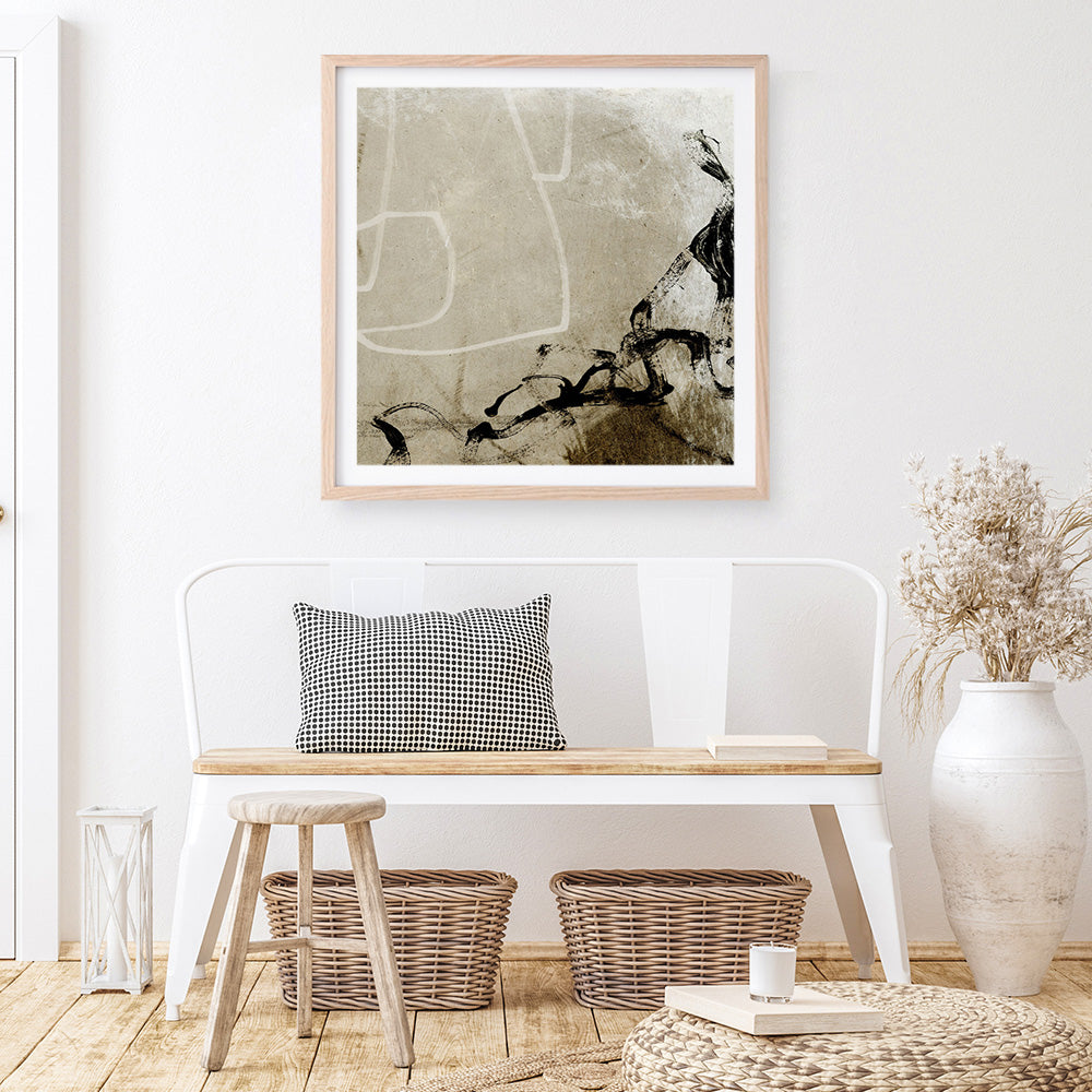 Shop Step Closer (Square) Art Print a painted abstract themed wall art print from The Print Emporium wall artwork collection - Buy Australian made fine art painting style poster and framed prints for the home and your interior decor room, TPE-DH-324-AP