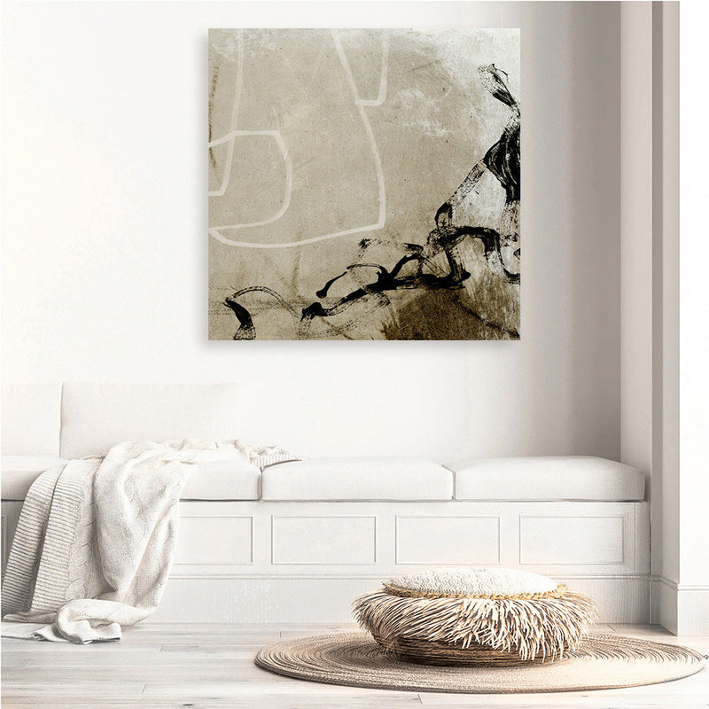 Shop Step Closer (Square) Canvas Print a painted abstract themed framed canvas wall art print from The Print Emporium artwork collection - Buy Australian made fine art painting style stretched canvas prints for the home and your interior decor space, TPE-DH-324-CA-40X40-NF