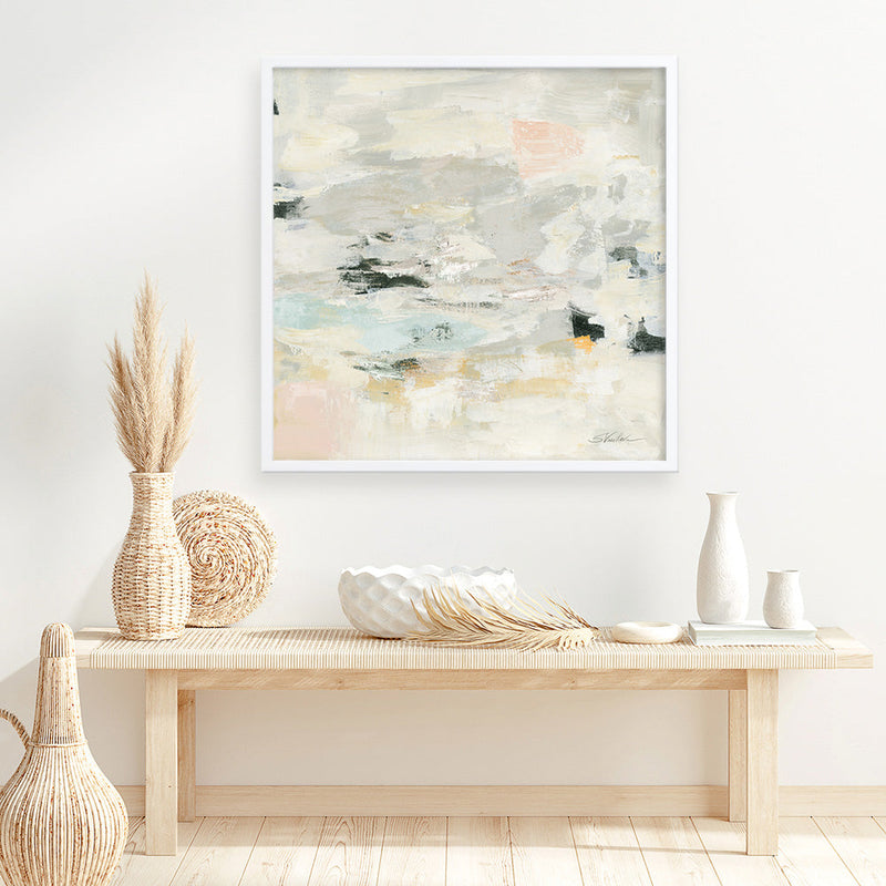 Shop Steps on Stones II Boho (Square) Art Print a painted abstract themed wall art print from The Print Emporium wall artwork collection - Buy Australian made fine art painting style poster and framed prints for the home and your interior decor room, TPE-WA-67877-AP