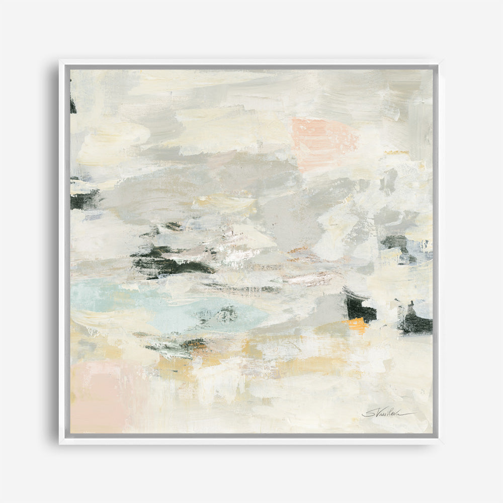 Shop Steps on Stones II Boho (Square) Canvas Print a painted abstract themed framed canvas wall art print from The Print Emporium artwork collection - Buy Australian made fine art painting style stretched canvas prints for the home and your interior decor space, TPE-WA-67877-CA-40X40-NF