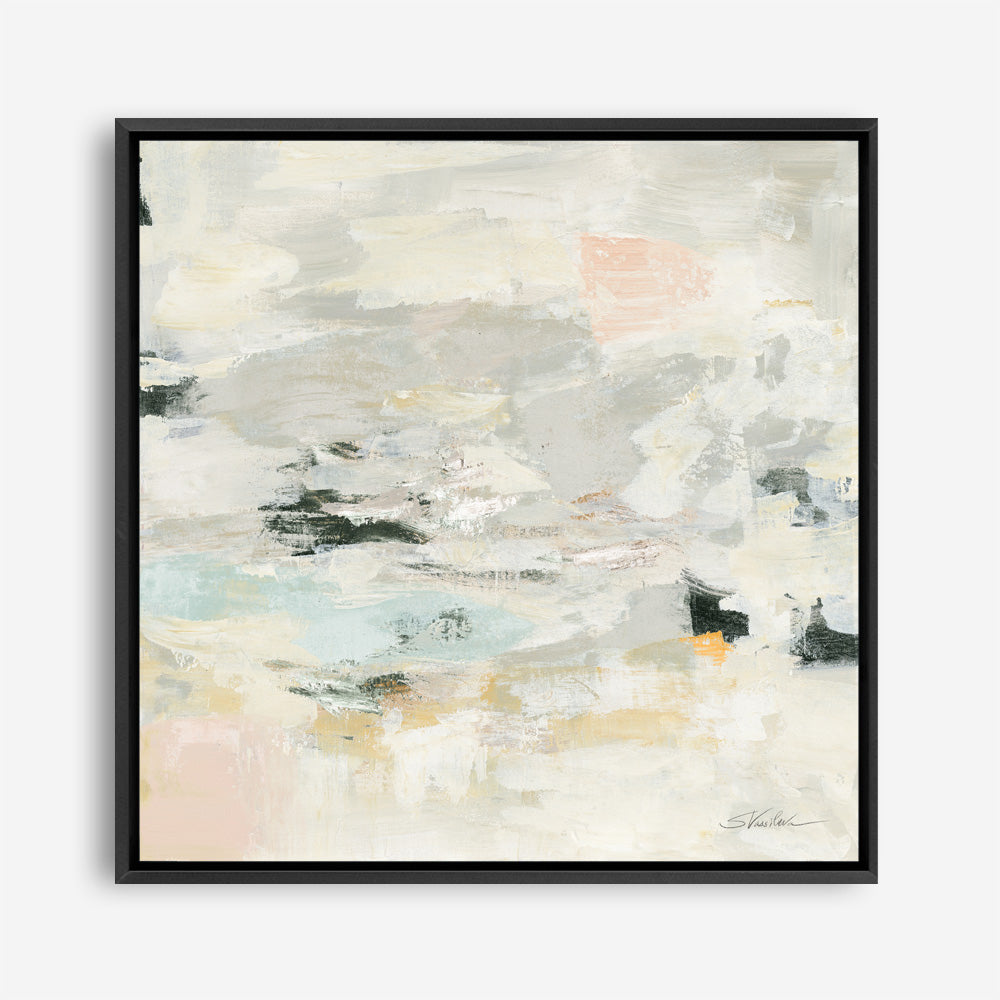 Shop Steps on Stones II Boho (Square) Canvas Print a painted abstract themed framed canvas wall art print from The Print Emporium artwork collection - Buy Australian made fine art painting style stretched canvas prints for the home and your interior decor space, TPE-WA-67877-CA-40X40-NF