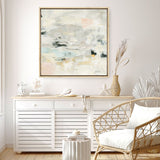 Shop Steps on Stones II Boho (Square) Canvas Print a painted abstract themed framed canvas wall art print from The Print Emporium artwork collection - Buy Australian made fine art painting style stretched canvas prints for the home and your interior decor space, TPE-WA-67877-CA-40X40-NF