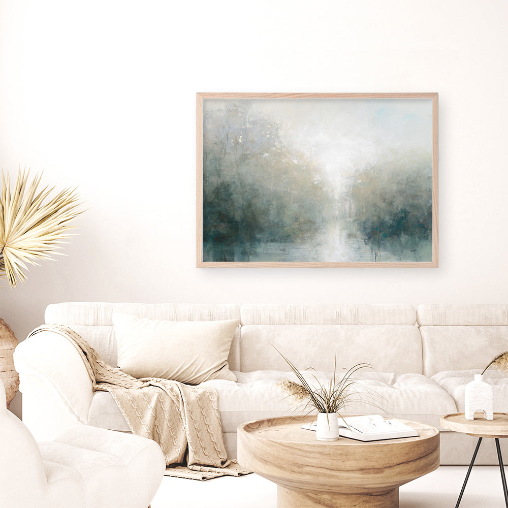 Shop Still Morning Art Print a painted abstract themed wall art print from The Print Emporium wall artwork collection - Buy Australian made fine art painting style poster and framed prints for the home and your interior decor room, TPE-WA-73246-AP