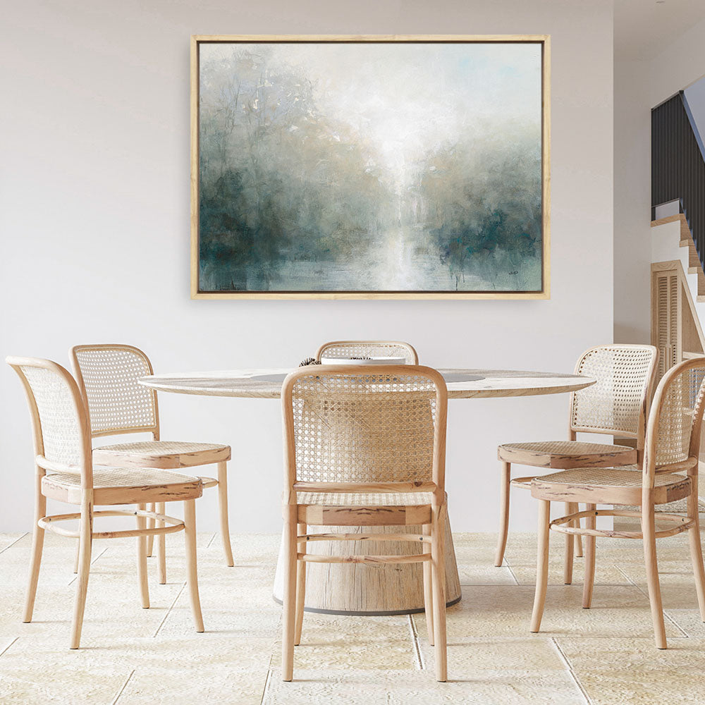 Shop Still Morning Canvas Print a painted abstract themed framed canvas wall art print from The Print Emporium artwork collection - Buy Australian made fine art painting style stretched canvas prints for the home and your interior decor space, TPE-WA-73246-CA-35X46-NF