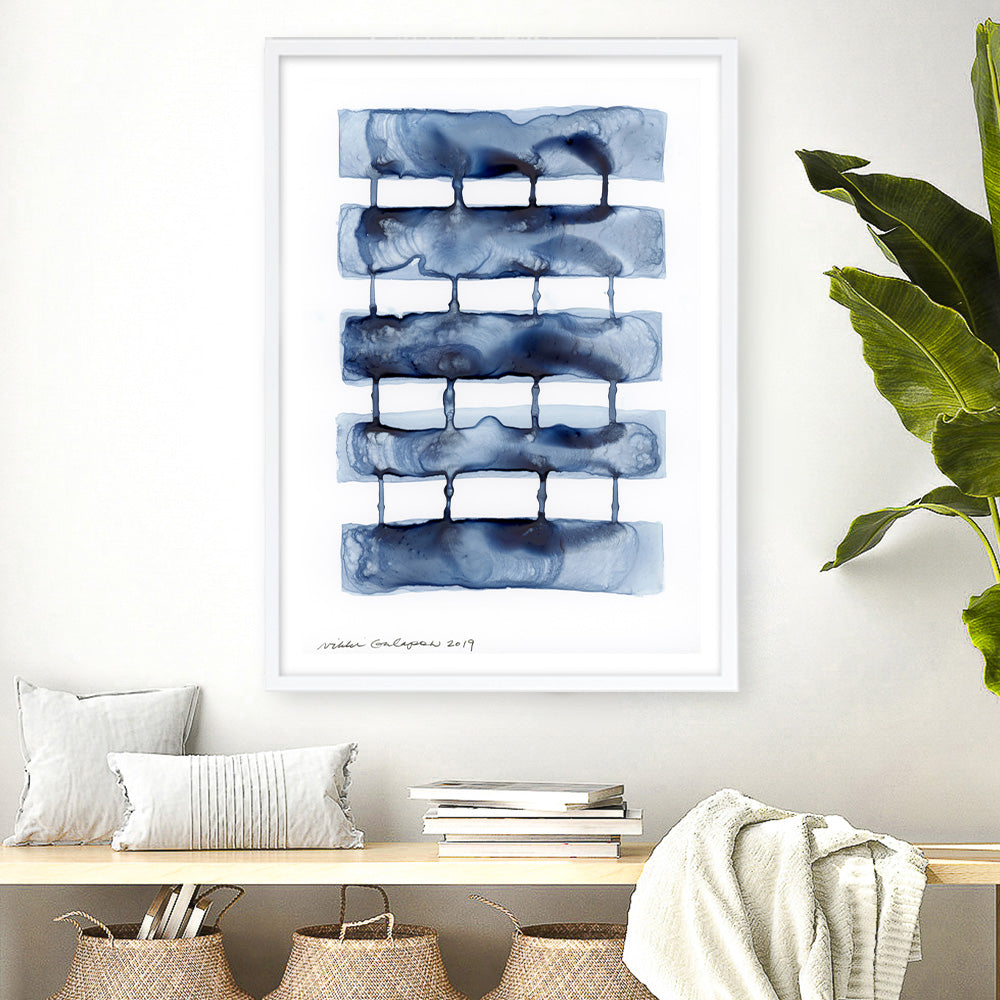 Shop Stitched Together I Art Print a painted abstract themed wall art print from The Print Emporium wall artwork collection - Buy Australian made fine art painting style poster and framed prints for the home and your interior decor room, TPE-PC-NA061-AP