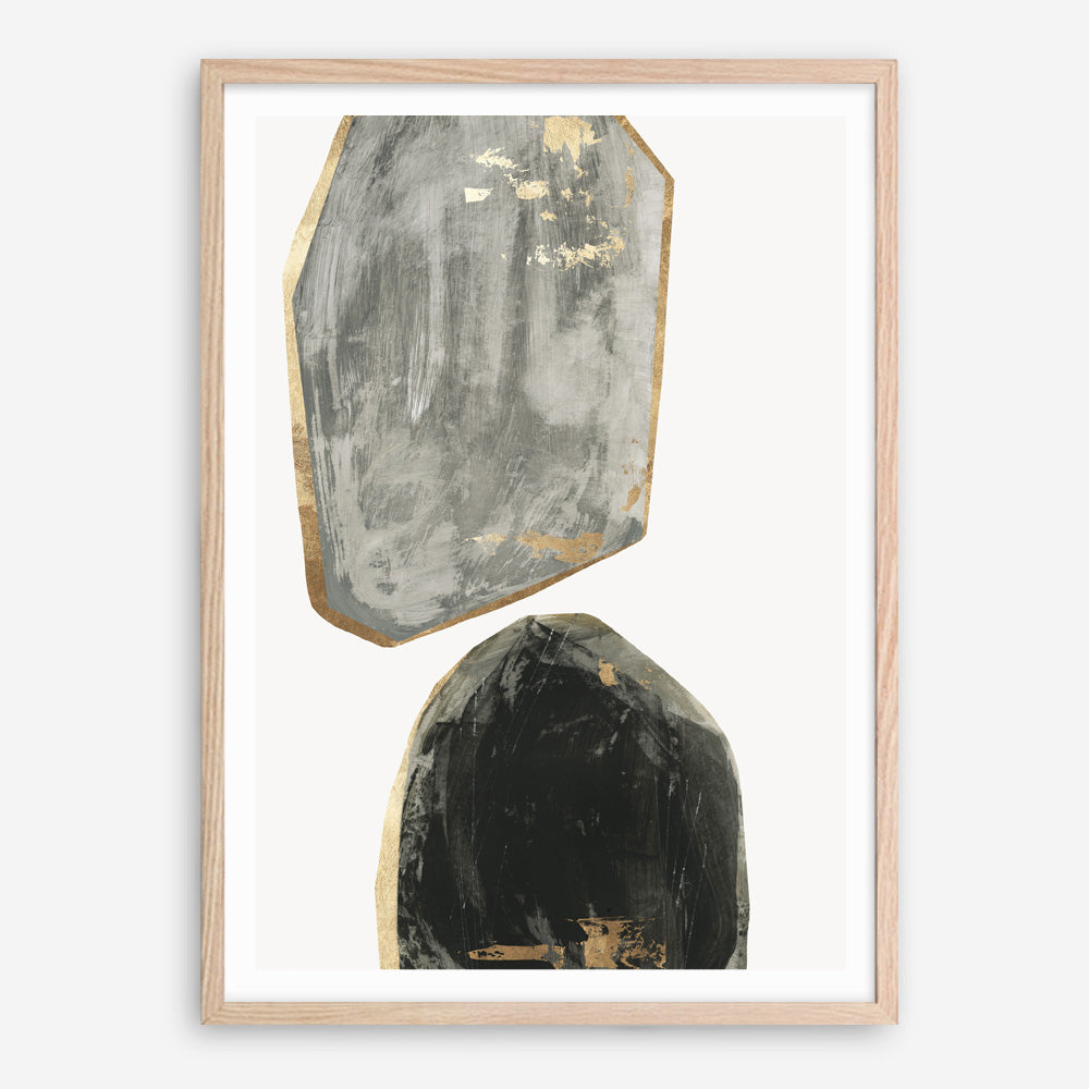 Shop Stones I Art Print a painted abstract themed wall art print from The Print Emporium wall artwork collection - Buy Australian made fine art painting style poster and framed prints for the home and your interior decor room, TPE-PC-RF441-AP