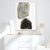 Shop Stones I Art Print a painted abstract themed wall art print from The Print Emporium wall artwork collection - Buy Australian made fine art painting style poster and framed prints for the home and your interior decor room, TPE-PC-RF441-AP