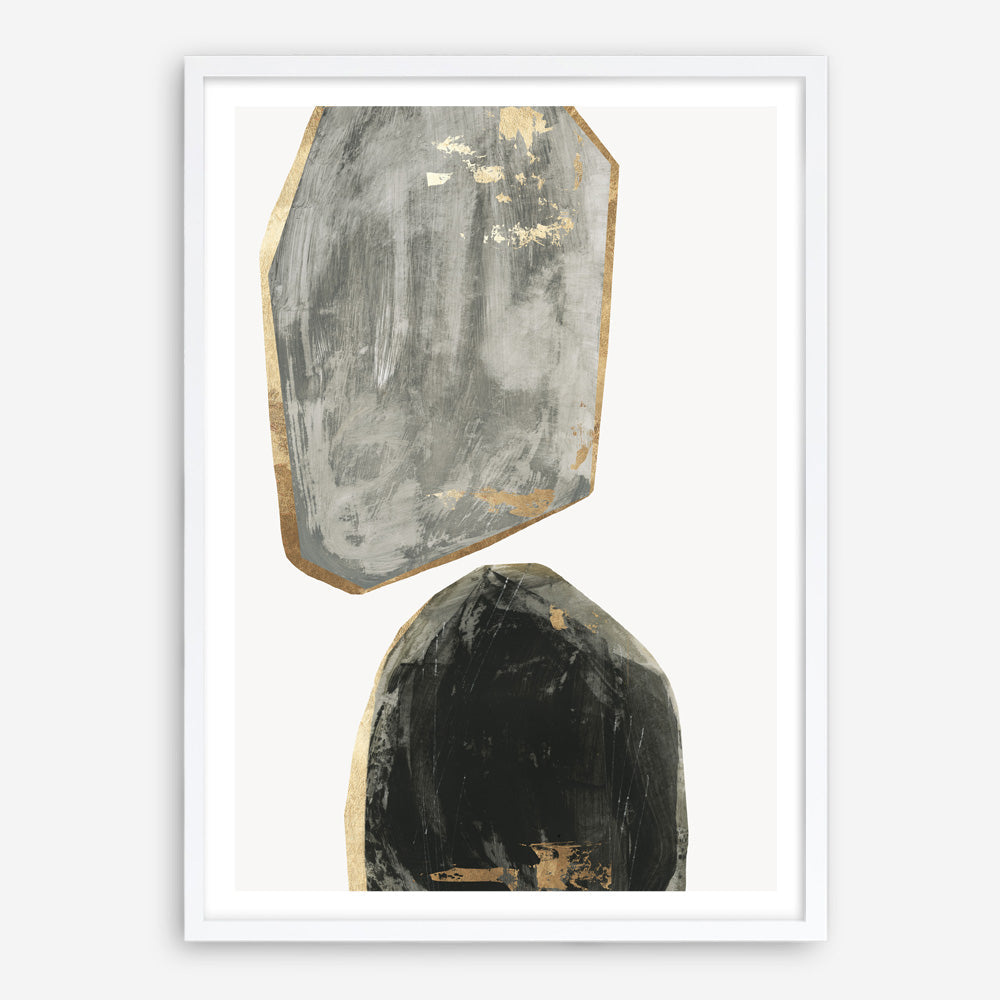 Shop Stones I Art Print a painted abstract themed wall art print from The Print Emporium wall artwork collection - Buy Australian made fine art painting style poster and framed prints for the home and your interior decor room, TPE-PC-RF441-AP