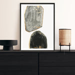 Shop Stones I Art Print a painted abstract themed wall art print from The Print Emporium wall artwork collection - Buy Australian made fine art painting style poster and framed prints for the home and your interior decor room, TPE-PC-RF441-AP