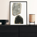 Shop Stones I Art Print a painted abstract themed wall art print from The Print Emporium wall artwork collection - Buy Australian made fine art painting style poster and framed prints for the home and your interior decor room, TPE-PC-RF441-AP