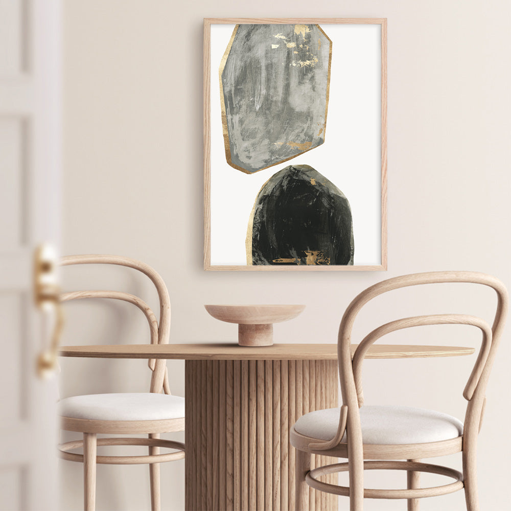 Shop Stones I Art Print a painted abstract themed wall art print from The Print Emporium wall artwork collection - Buy Australian made fine art painting style poster and framed prints for the home and your interior decor room, TPE-PC-RF441-AP