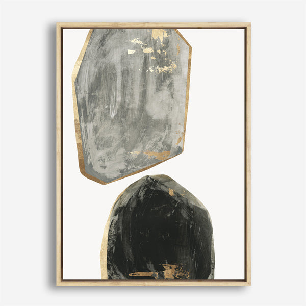 Shop Stones I Canvas Print a painted abstract themed framed canvas wall art print from The Print Emporium artwork collection - Buy Australian made fine art painting style stretched canvas prints for the home and your interior decor space, TPE-PC-RF441-CA-35X46-NF