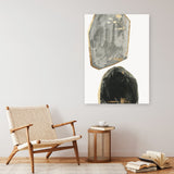Shop Stones I Canvas Print a painted abstract themed framed canvas wall art print from The Print Emporium artwork collection - Buy Australian made fine art painting style stretched canvas prints for the home and your interior decor space, TPE-PC-RF441-CA-35X46-NF