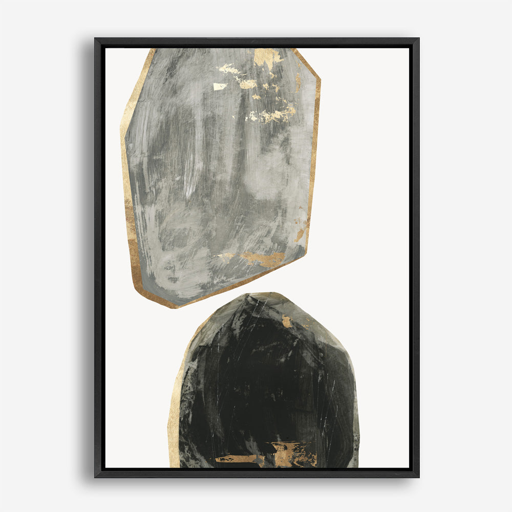 Shop Stones I Canvas Print a painted abstract themed framed canvas wall art print from The Print Emporium artwork collection - Buy Australian made fine art painting style stretched canvas prints for the home and your interior decor space, TPE-PC-RF441-CA-35X46-NF