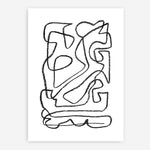 Shop Story Art Print a painted abstract themed wall art print from The Print Emporium wall artwork collection - Buy Australian made fine art painting style poster and framed prints for the home and your interior decor room, TPE-DH-102-AP