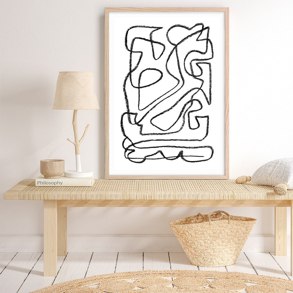 Shop Story Art Print a painted abstract themed wall art print from The Print Emporium wall artwork collection - Buy Australian made fine art painting style poster and framed prints for the home and your interior decor room, TPE-DH-102-AP