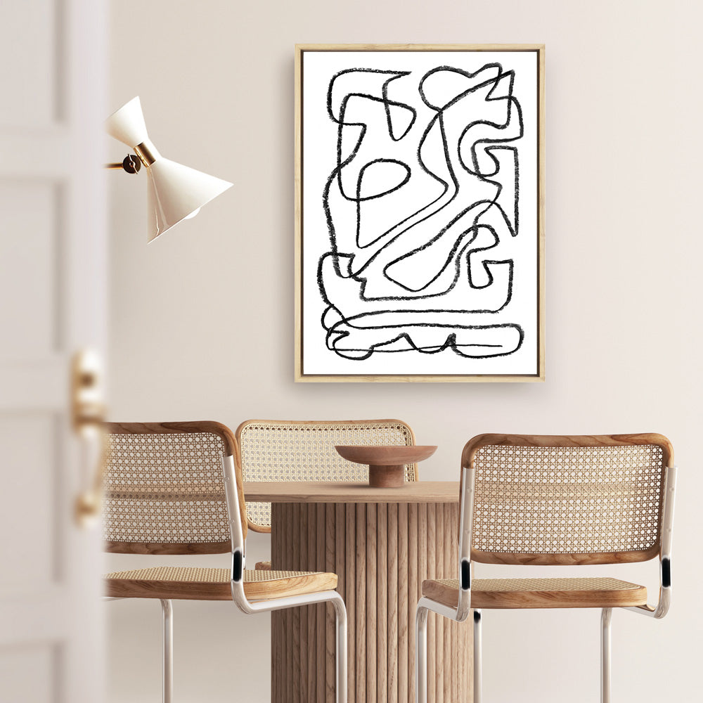 Shop Story Canvas Print a painted abstract themed framed canvas wall art print from The Print Emporium artwork collection - Buy Australian made fine art painting style stretched canvas prints for the home and your interior decor space, TPE-DH-102-CA-35X46-NF