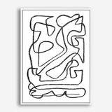 Shop Story Canvas Print a painted abstract themed framed canvas wall art print from The Print Emporium artwork collection - Buy Australian made fine art painting style stretched canvas prints for the home and your interior decor space, TPE-DH-102-CA-35X46-NF